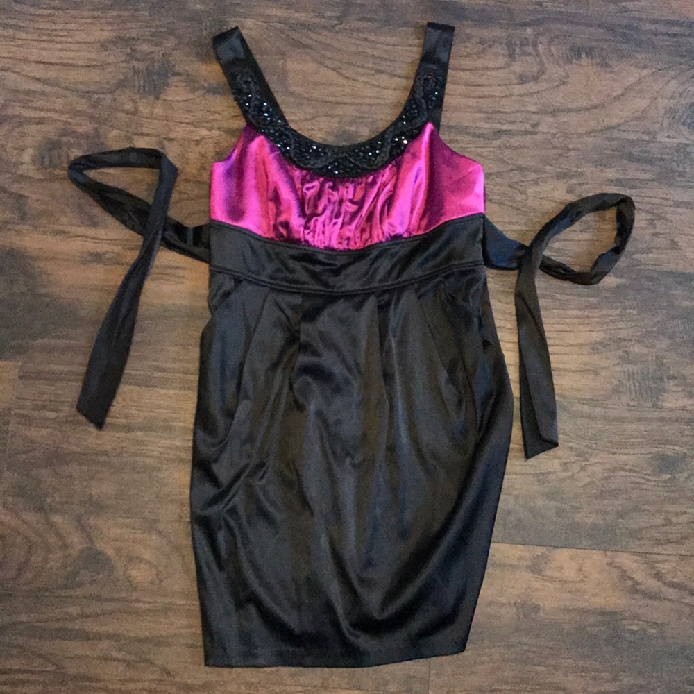 Macy’s FORMAL PURPLE AND BLACK DRESS